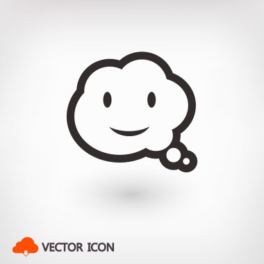 Gülümseyen baloncuk simgesi