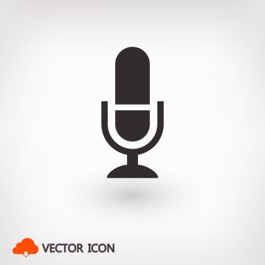 mikrofon simgesi illüstrasyon