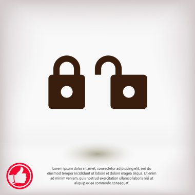 locks icon illustration