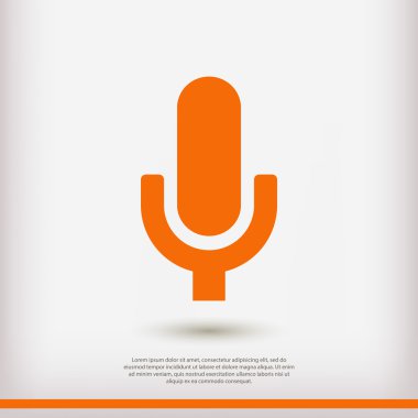 mikrofon simgesi illüstrasyon