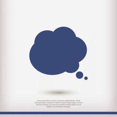 komik konuşma balonu simgesinin