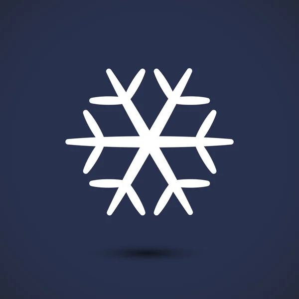 Sneeuwvlok pictogram illustratie — Stockvector