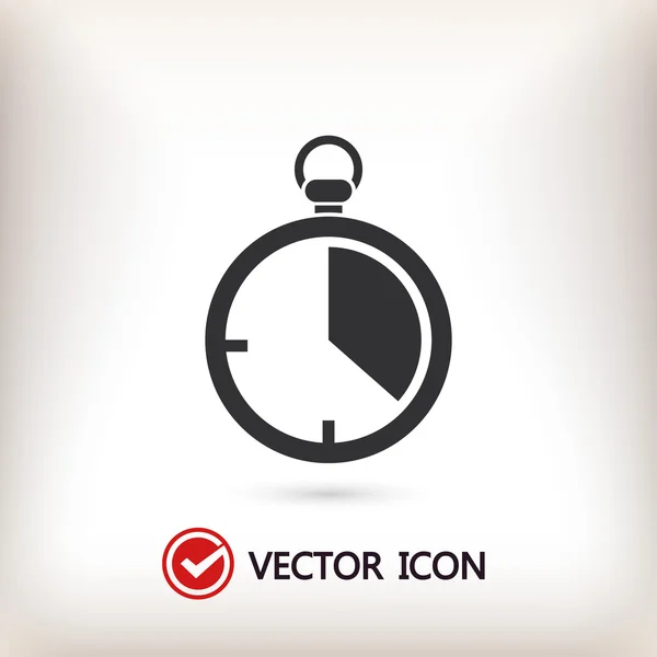 Ilustración del icono del cronómetro — Vector de stock