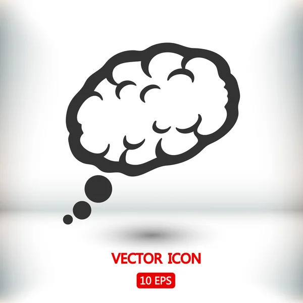Ilustração ícone do cérebro — Vetor de Stock