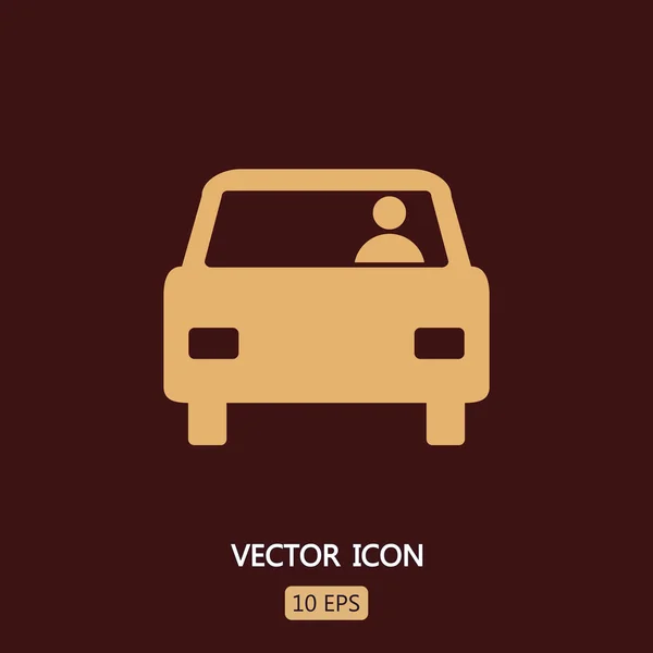 Signo icono del coche — Vector de stock