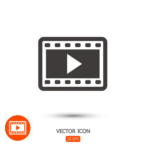 Videoikonen illustration — Stock vektor