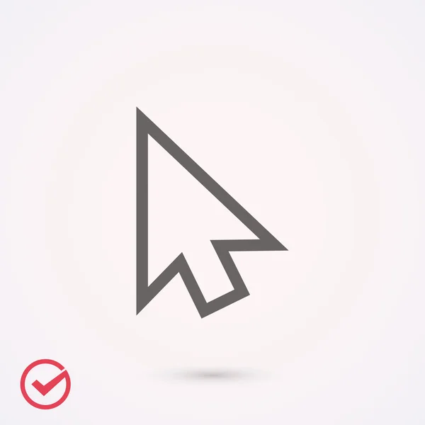 Cursor icoon, illustratie — Stockvector