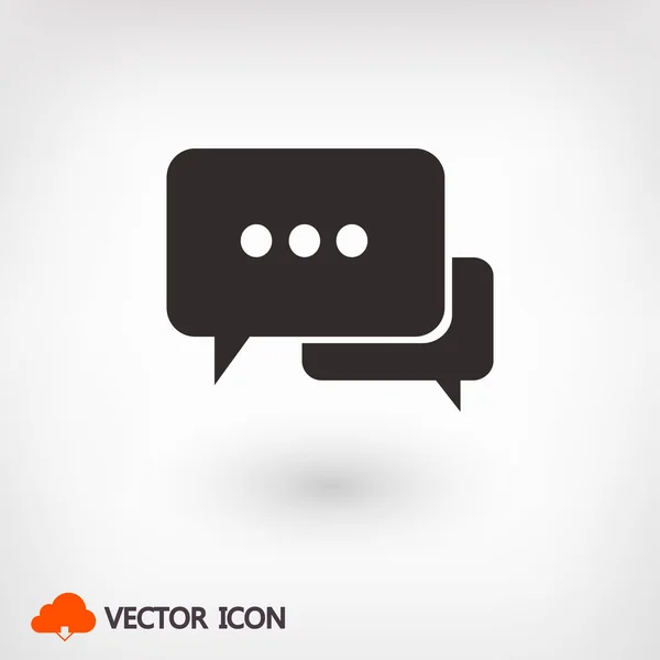 Řeči bubliny ikony — Stockový vektor