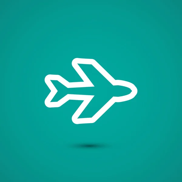 Airplane icon illustration — Stock Vector
