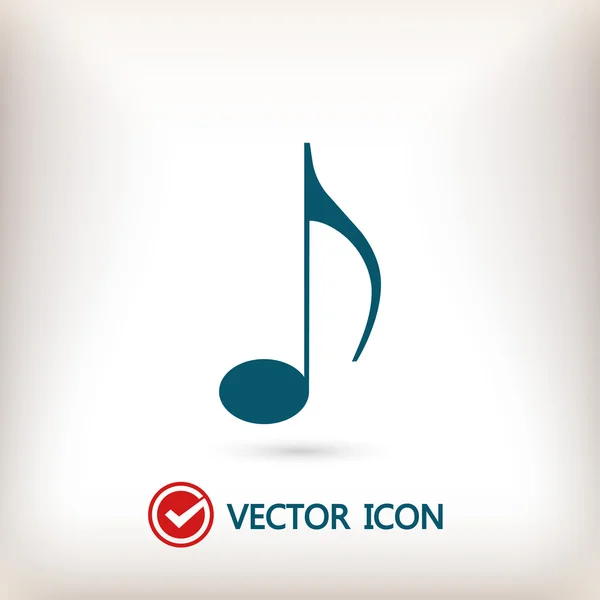 Icono de música ilustración — Vector de stock