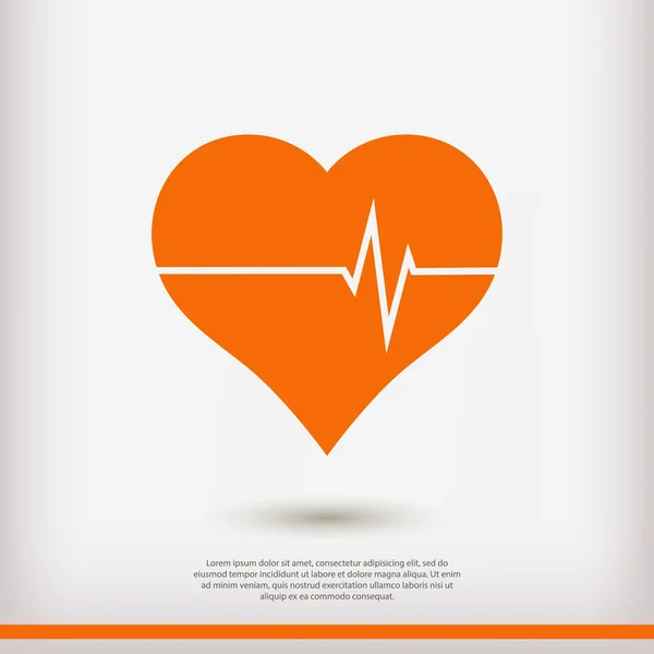 Heart sign icon — Stock Vector