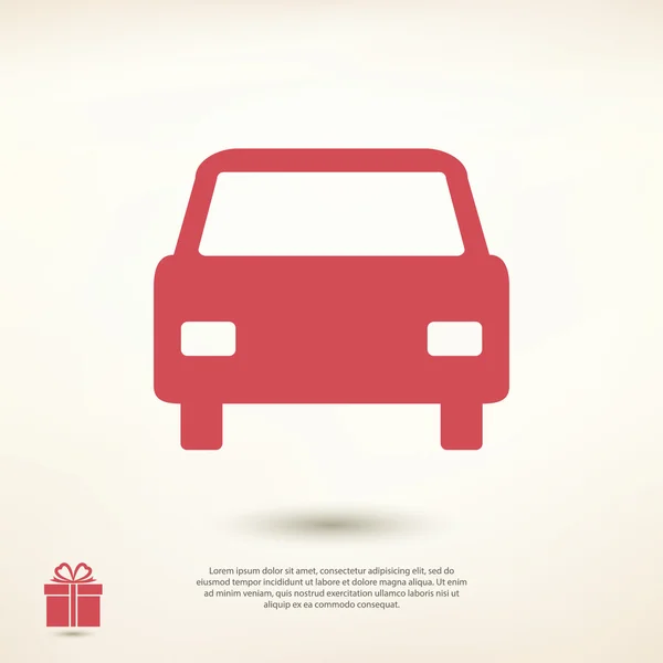 Εικονίδιο πινακίδα αυτοκινήτου — Διανυσματικό Αρχείο