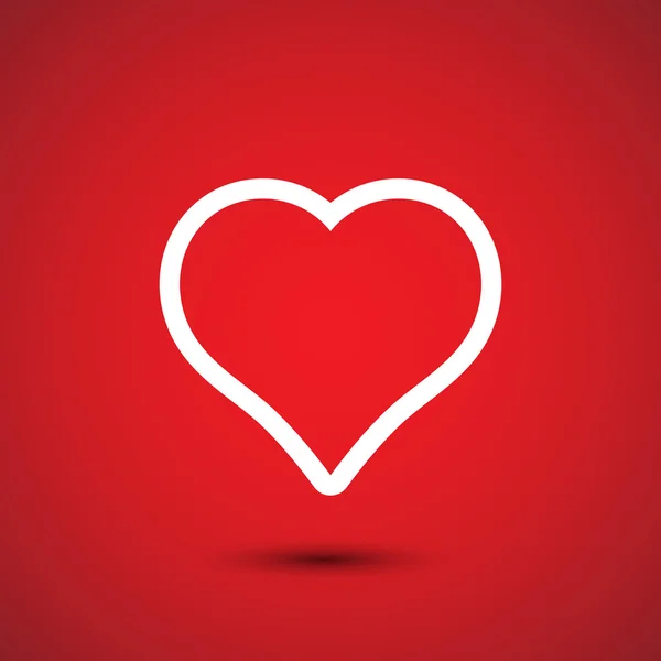 Kalp işareti simgesi — Stok Vektör