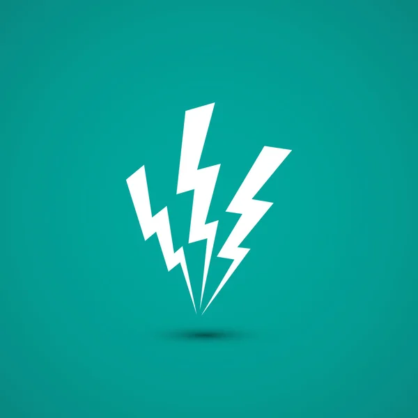 Lightning ikonen tecken — Stock vektor