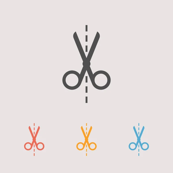 Scissors icons set — Stock Vector