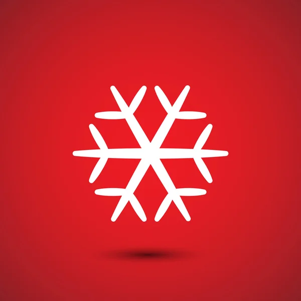 Ilustración de copo de nieve icono — Vector de stock