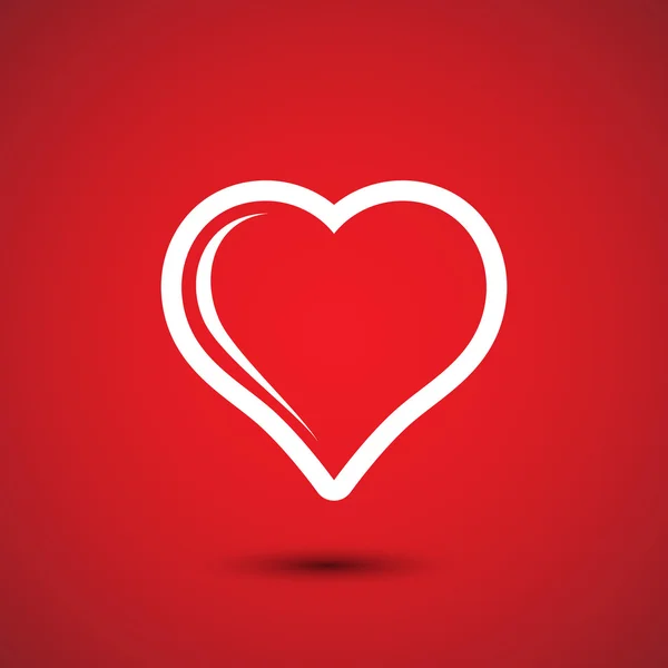Kalp işareti simgesi — Stok Vektör