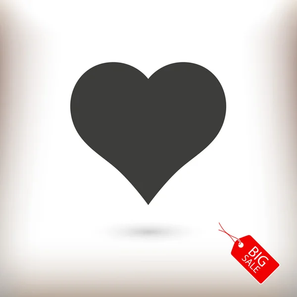 Εικονίδιο "υπογραφή" καρδιά — Διανυσματικό Αρχείο