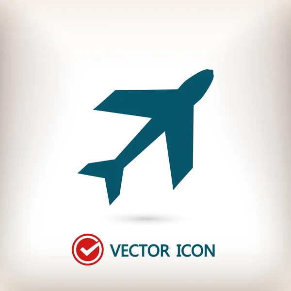 Flygplan ikon illustration — Stock vektor