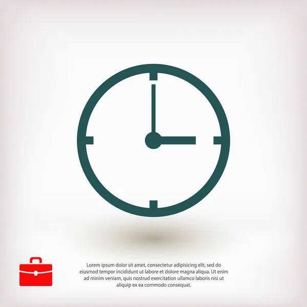 Horloge avec l'icône des flèches — Image vectorielle