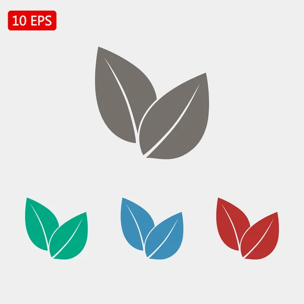 Leaves icons illustration — Stock Vector