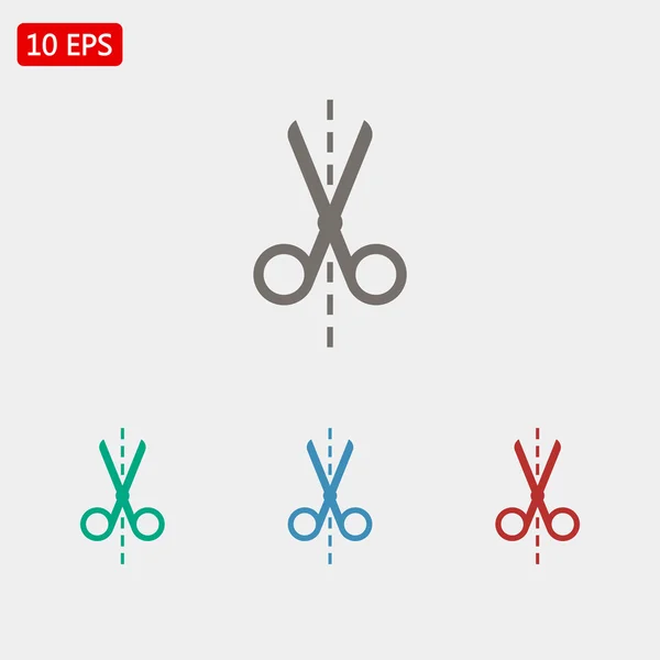 Scissors icons set — Stock Vector