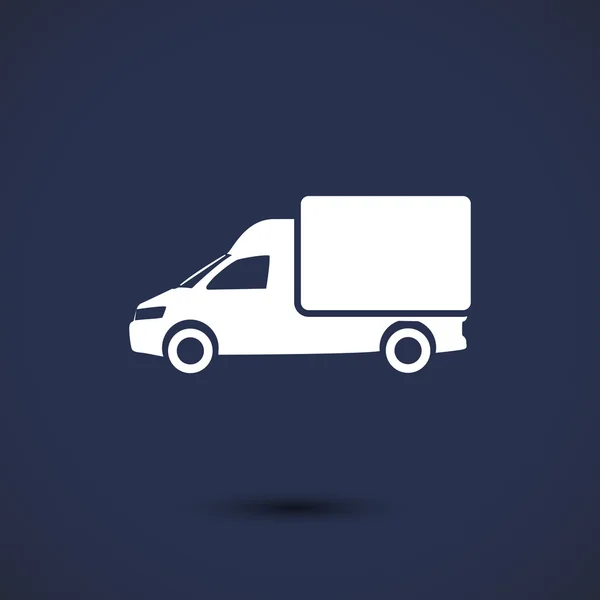 Ilustración de camión icono — Vector de stock
