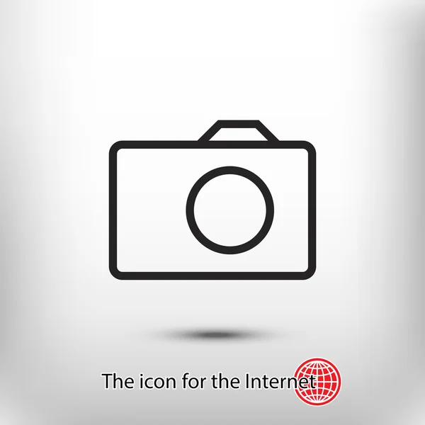 Camera pictogram teken — Stockvector