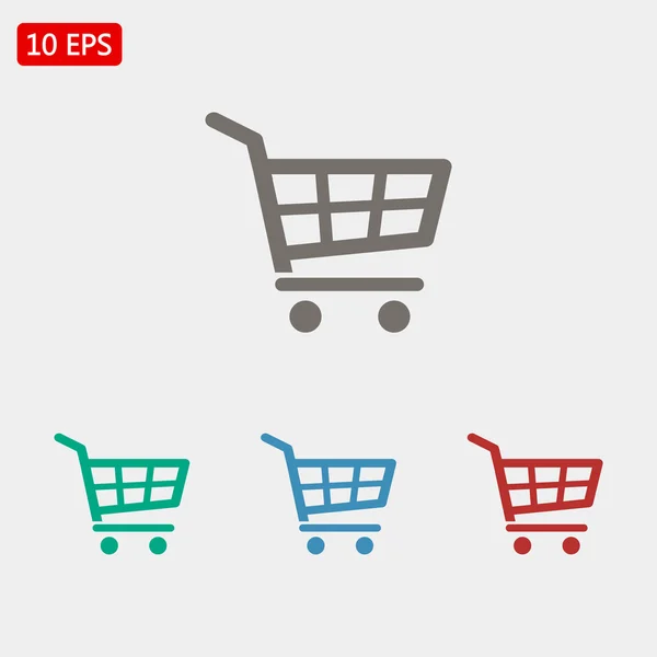 Shopping cart icons set — Stock Vector