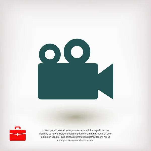 Video camera icon — Stock Vector