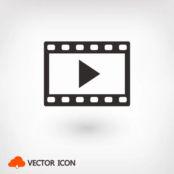 Icono de vídeo ilustración — Archivo Imágenes Vectoriales