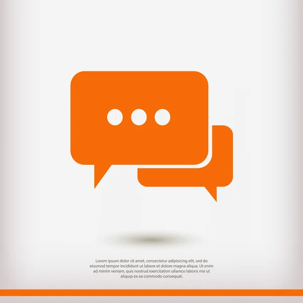 Speech bubbles icons — Stock Vector