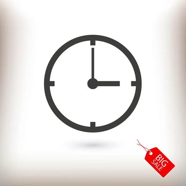 Relógio com ícone de setas — Vetor de Stock
