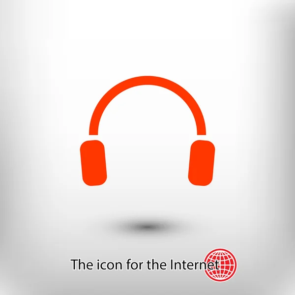 Headphones icon sign — Stok Vektör