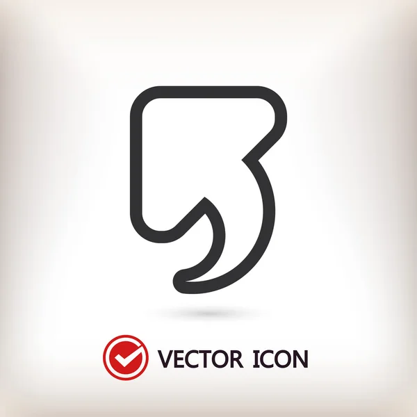 Deshacer ilustración icono — Vector de stock