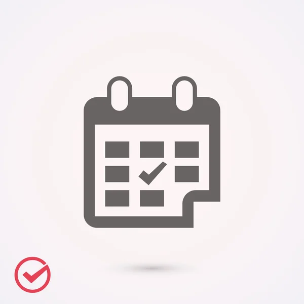 Agenda pictogram illustratie — Stockvector