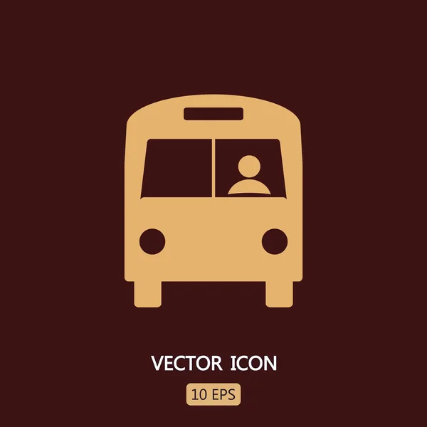 Buss-ikonen tecken — Stock vektor