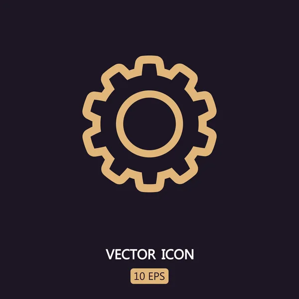 Engranaje icono signo — Vector de stock