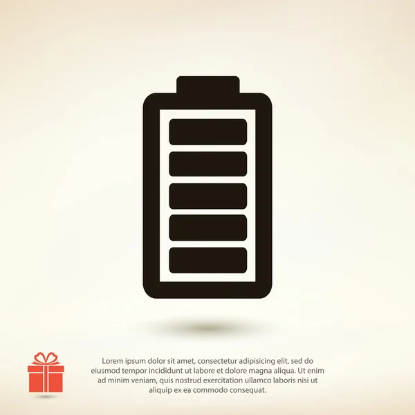 Batterij lading pictogram — Stockvector