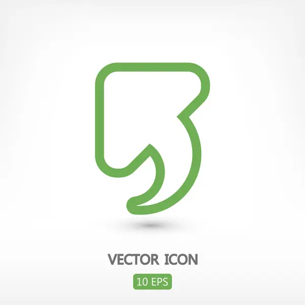 Deshacer ilustración icono — Vector de stock