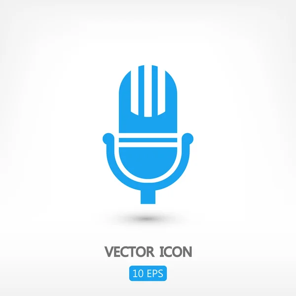 Microfoon pictogram illustratie — Stockvector