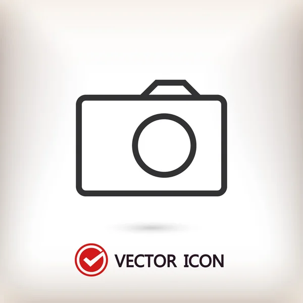 Camera pictogram teken — Stockvector