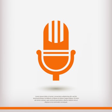 mikrofon simgesi illüstrasyon