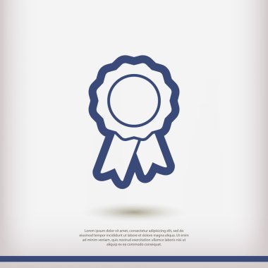 Kurdele simgeli rozet