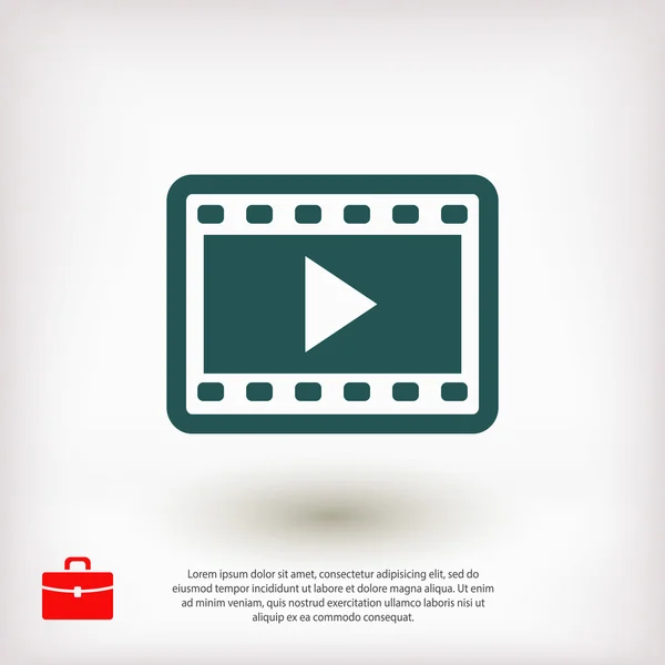 Video pictogram illustratie — Stockvector