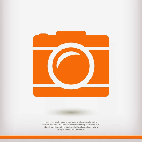 Camera pictogram teken — Stockvector