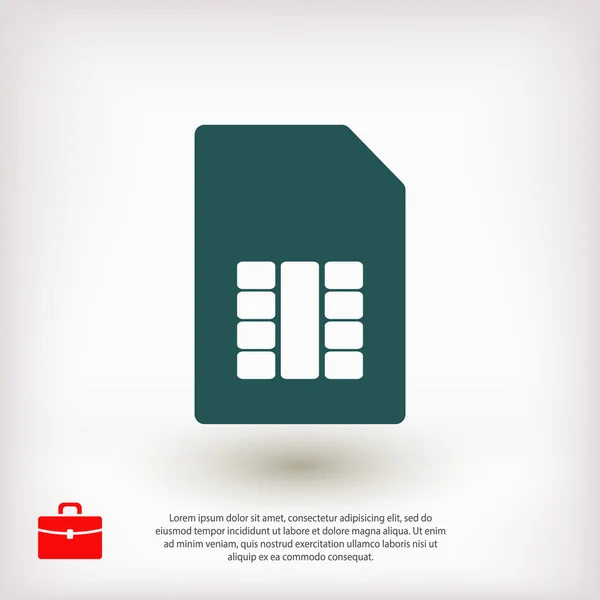 SIM card значок — стоковий вектор
