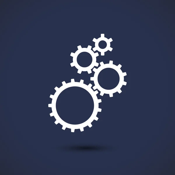 Gears icon illustration — Stock Vector