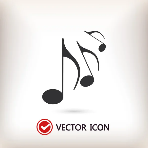 Icono de música ilustración — Vector de stock