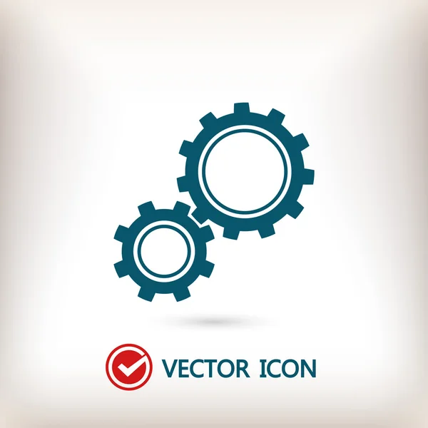 Gears pictogram illustratie — Stockvector